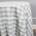 Gingham Buffalo Check - Fabric by the yard - Silver