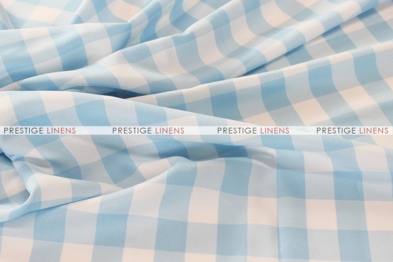 Gingham Buffalo Check - Fabric by the yard - Skyblue