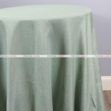 Vintage Linen Metallic Table Linen - Mint