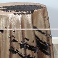 Chameleon Sequins Table Linen - Black Gold