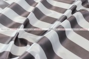 Striped Print Charmeuse Table Linen - Grey