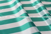 Striped Print Charmeuse Table Linen - Jade