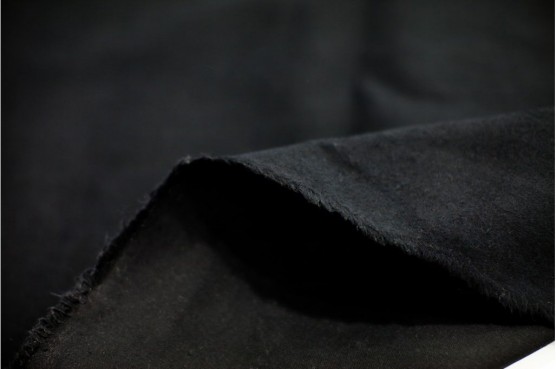 DUVETYNE FABRIC BY THE YARD - BLACK (COMMANDO CLOTH)