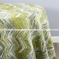 ELEVATION TABLE LINEN - TEAL/LIME