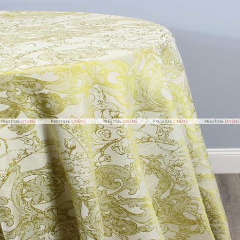 FLORENTINE TABLE LINEN - CHARTREUSE