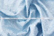 Taffeta Sequins Embroidery Draping - Baby Blue