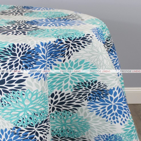 POLY PRINT BLOSSOM TABLE LINEN - BLUEVISTA