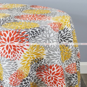 POLY PRINT BLOSSOM TABLE LINEN - CITRUS