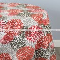 POLY PRINT BLOSSOM TABLE LINEN - SALMON