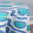 POLY PRINT SUSETTE TABLE LINEN - COBALT