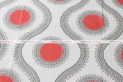POLY PRINT SUSETTE TABLE LINEN - INDIAN CORAL