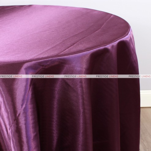 Bridal Satin Table Linen - 1034 Plum