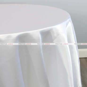 Bridal Satin Table Linen - 126 White