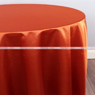 Bridal Satin Table Linen - 337 Rust