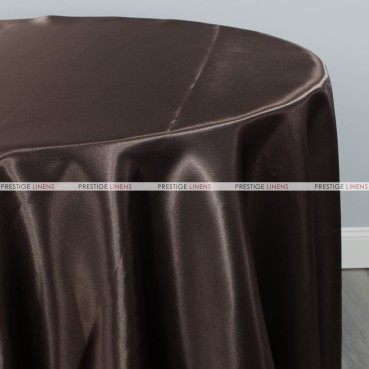 Bridal Satin Table Linen - 348 Chocolate