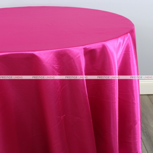 Bridal Satin Table Linen - 528 Hot Pink