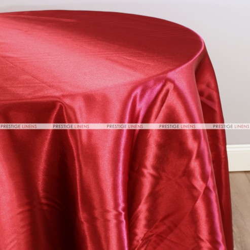 Bridal Satin Table Linen - 626 Red