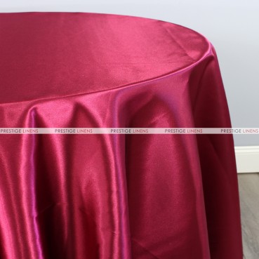 Bridal Satin Table Linen - 628 Burgundy