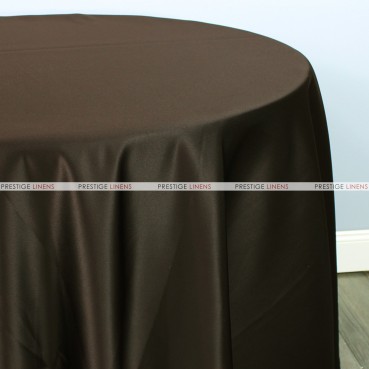 90x156 Silver Large Rosette Rectangular Lamour Satin Tablecloth