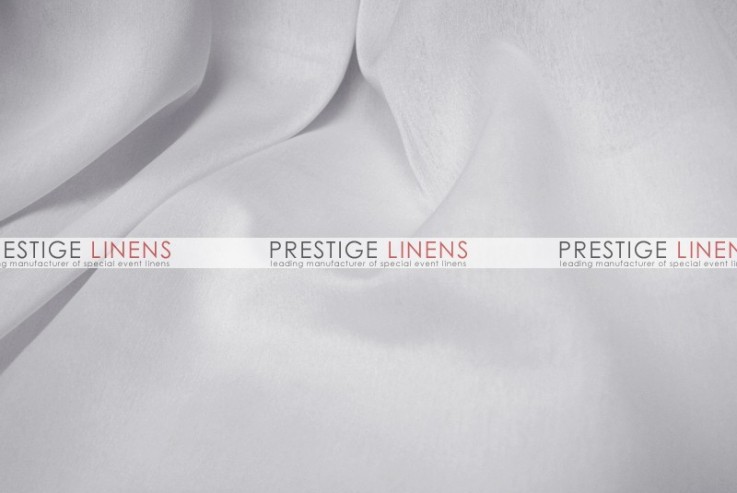 Two Tone Chiffon Draping - White