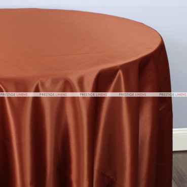 Lamour Matte Satin Table Linen - 344 M Rust