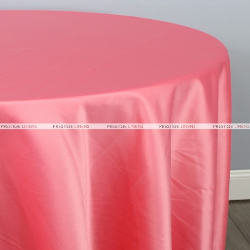 Lamour Matte Satin Table Linen - 444 Lt Coral