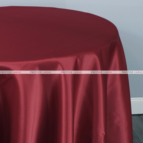 Lamour Matte Satin Table Linen - 628 Burgundy