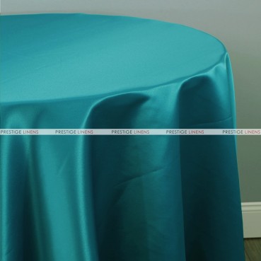 Lamour Matte Satin Table Linen - 764 Lt Teal