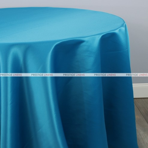Lamour Matte Satin Table Linen - 958 Peacock Blue