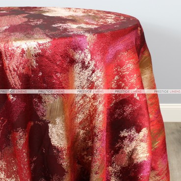 BRUSHSTROKE TABLE LINEN - RED