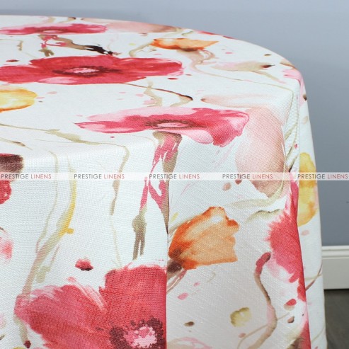 BOTANICAL TABLE LINEN - CORAL YELLOW