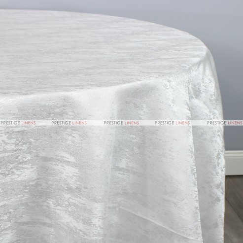 Stardust Table Linen - White Silver