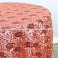 Peacock Sequins Table Linen - Red Gold