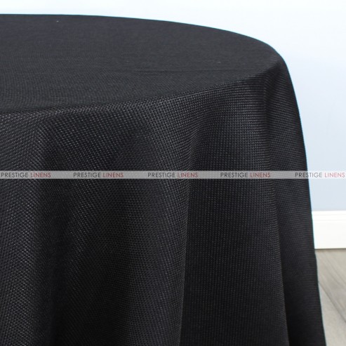 Jute Linen Table Linen - Black