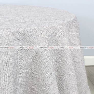 Jute Linen Table Linen - Light Silver