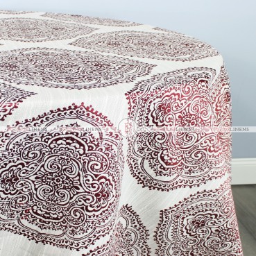 MEHNDI TABLE LINEN - CRANBERRY