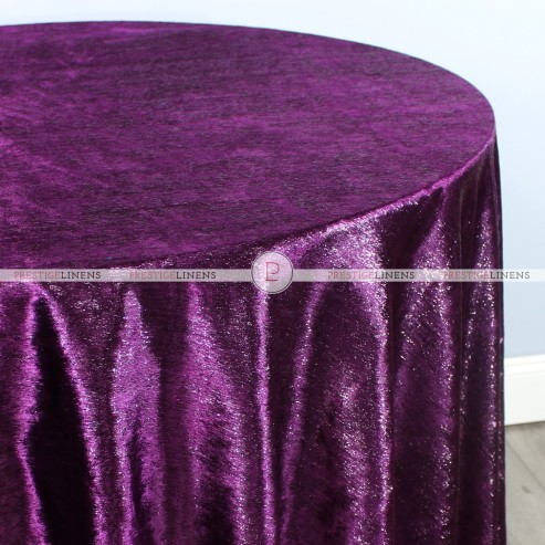 Metallic Velvet Table Linen - Amethyst