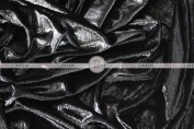 Metallic Velvet Table Linen - Black