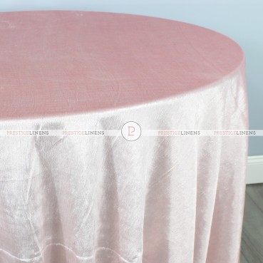 Metallic Velvet Table Linen - Blush