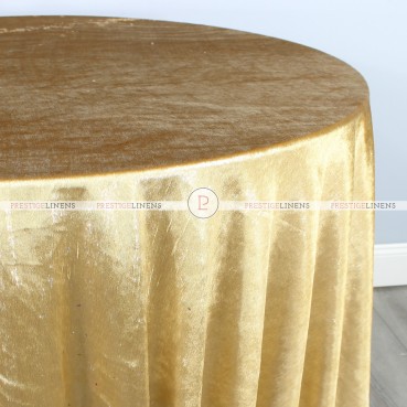 Metallic Velvet Table Linen - Gold