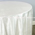 Metallic Velvet Table Linen - Ivory