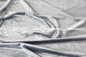 Metallic Velvet Table Linen - Platinum