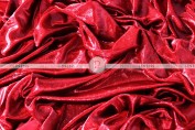 Metallic Velvet Table Linen - Red