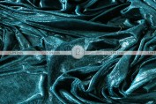 Metallic Velvet Table Linen - Teal