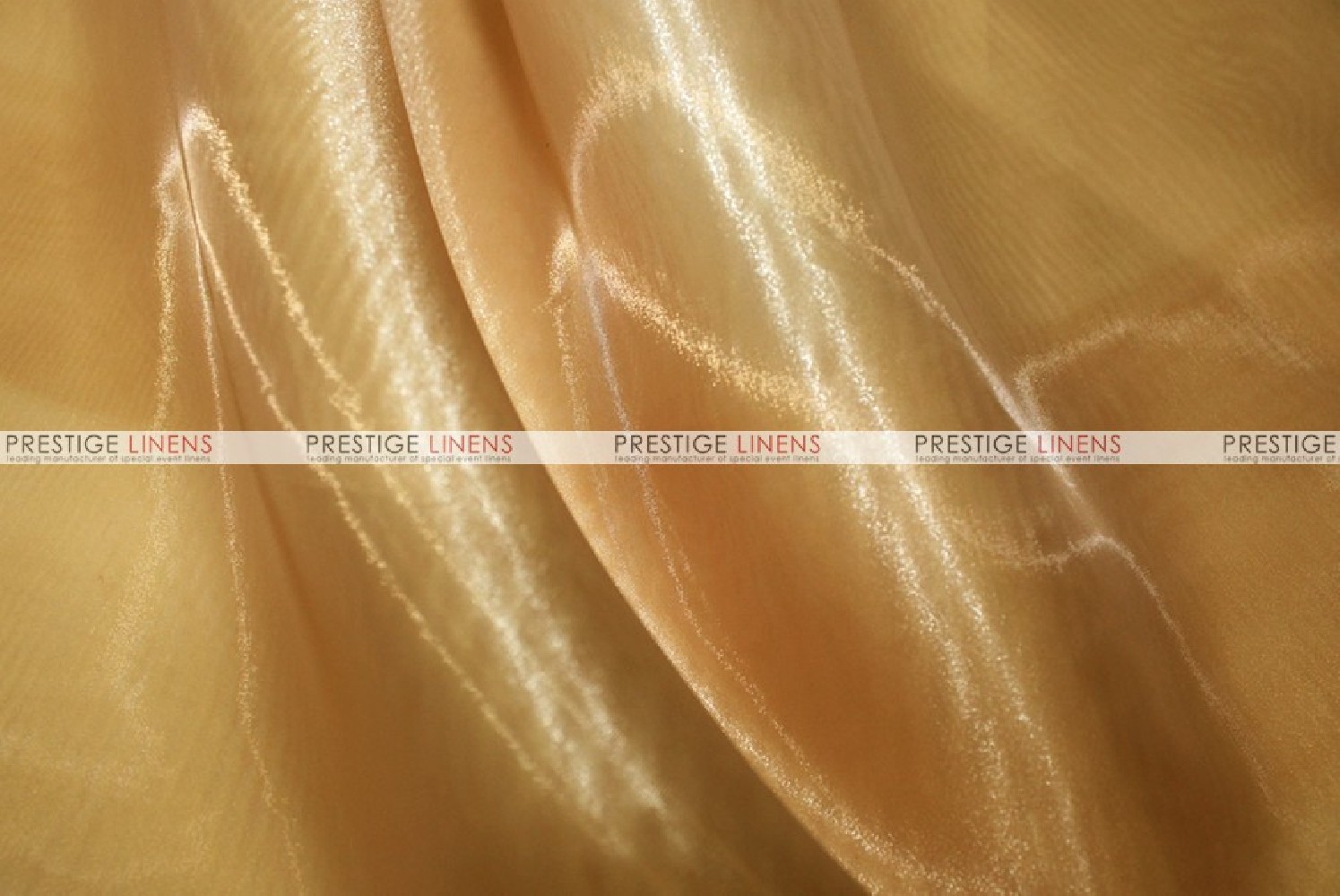 Mirror Organza - Fabric by the yard - 229 Dk Gold - Prestige Linens