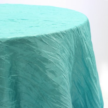 Crushed Taffeta Table Linen - 951 Tiffani Blue