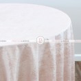 CRYSTAL VELVET TABLE LINEN - BLUSH