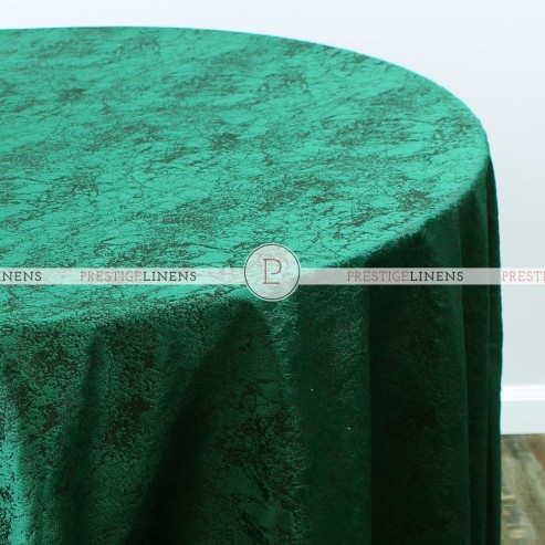 CRYSTAL VELVET TABLE LINEN - EMERALD