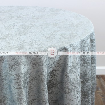 CRYSTAL VELVET TABLE LINEN - GREY