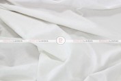 CRYSTAL VELVET TABLE LINEN - WHITE